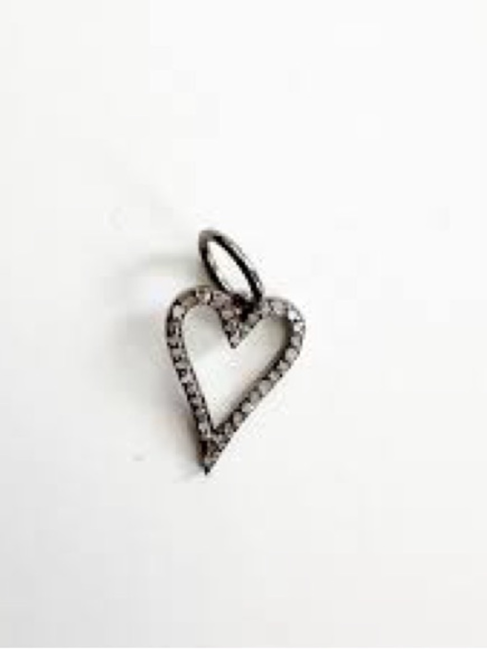 Brighton Silver Tone Open Heart Pavé Pendant